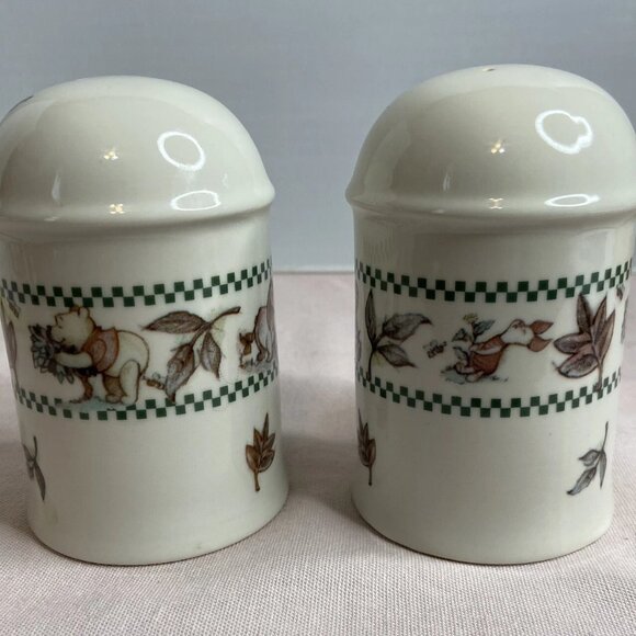 DISNEY Winnie the Pooh Blustery Day Salt & Pepper Shakers Collectable NWT - Picture 7 of 9